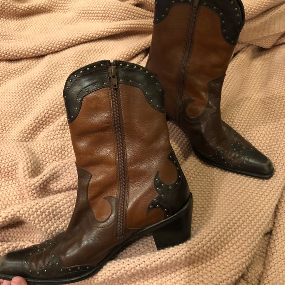 Stuart Weitzman cowboy boots 👢 yee-haw! 🐎 - Picture 2 of 6